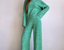 Трикотажний базовий комплект: світшот + штани  Трикотажний базовий комплект: світшот + штани  | PUSHKA SHOP