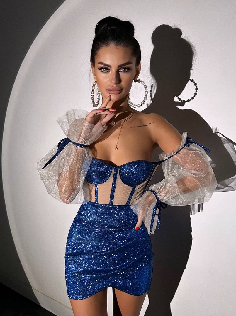 Сяючий комплект: корсет + спідниця  Сяючий комплект: корсет + спідниця  | PUSHKA SHOP