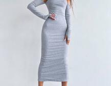 Облягаюча сукня міді з чашками з ефектом push up | PUSHKA SHOP