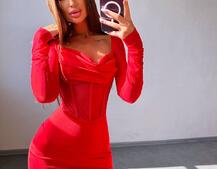 Сукня міні з філіжанками та елементами корсету  Сукня міні з філіжанками та елементами корсету  | PUSHKA SHOP