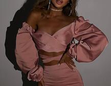 Атласний комплект, бахромою зі стразами  Ручна робота, прикраса пришита  Атласний комплект, бахромою зі стразами  Ручна робота, прикраса пришита  | PUSHKA SHOP