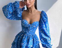 Корсетна сукня -бюстьє з пишною спідницею  Корсетна сукня -бюстьє з пишною спідницею  | PUSHKA SHOP