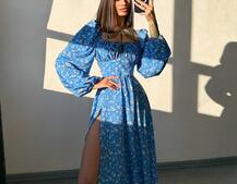 Улюблена сукня-міді зі шнурівкою на талії  Улюблена сукня-міді зі шнурівкою на талії  | PUSHKA SHOP