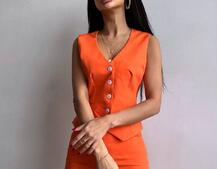 Костюм: піджак на підкладці, штани кльош+ жилет  Костюм: піджак на підкладці, штани кльош+ жилет  | PUSHKA SHOP