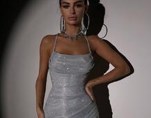 Сяючий комплект: корсет + спідниця міні з драпіруванням Сяючий комплект: корсет + спідниця міні з драпіруванням | PUSHKA SHOP