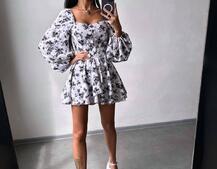 Корсетна сукня з подвійною спідницею  | PUSHKA SHOP