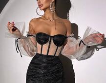 Сяючий комплект: корсет + спідниця  Сяючий комплект: корсет + спідниця  | PUSHKA SHOP