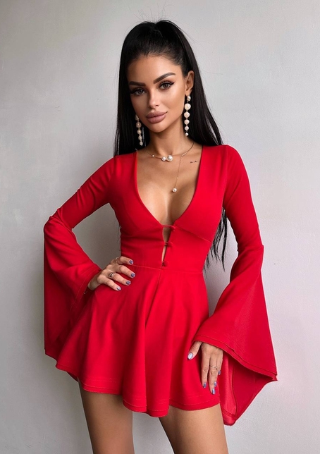 Ромпер з розкльошеними рукавами  Ромпер з розкльошеними рукавами  | PUSHKA SHOP