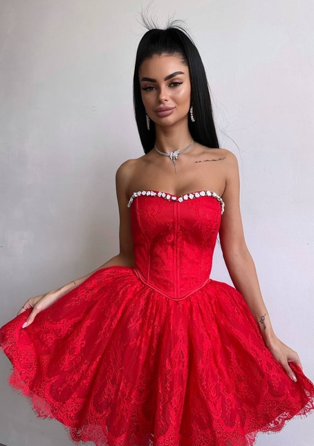 Романтичний комплект із корсета та мереживної спідниці ✨ | PUSHKA SHOP