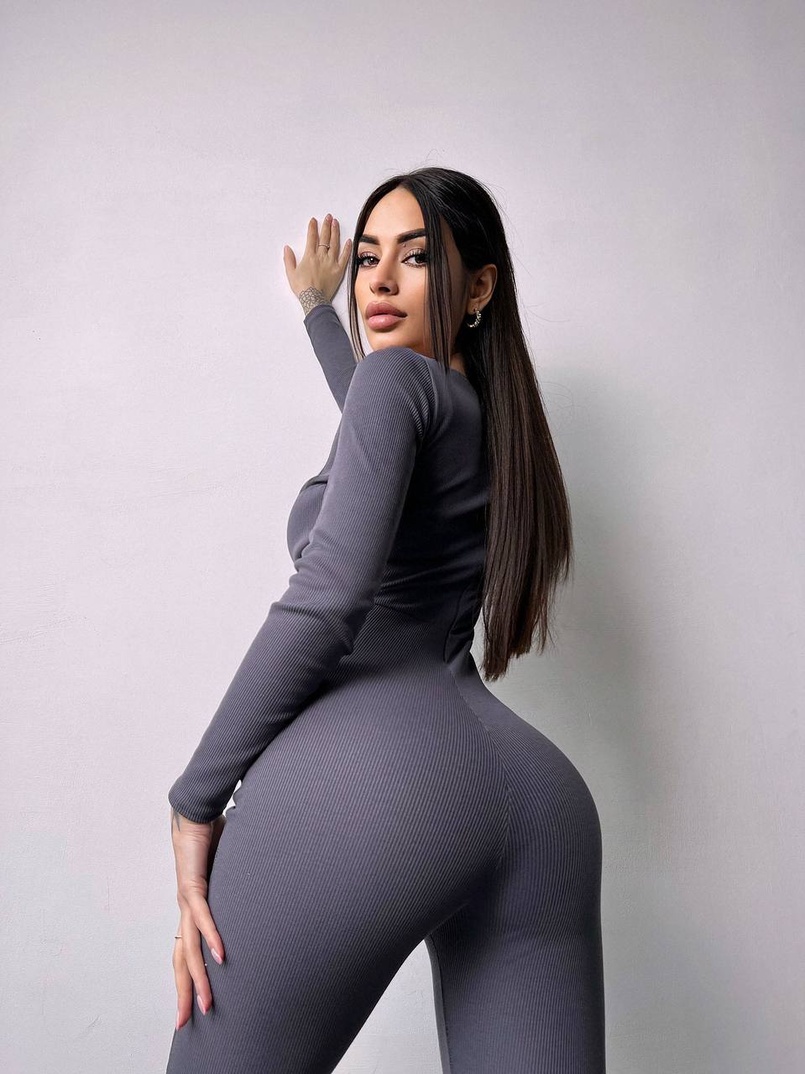 Облягаючий трикотажний комбінезон з елементами корсету  Облягаючий трикотажний комбінезон з елементами корсету  | PUSHKA SHOP