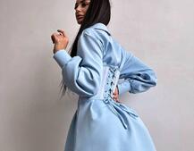 Приталена сорочка + корсет  | PUSHKA SHOP