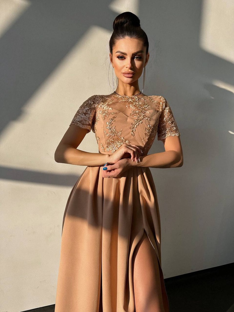 Сукня максі з мереживом  Сукня максі з мереживом  | PUSHKA SHOP