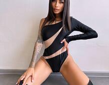 Боді на одне плече із вставками сітки Боді на одне плече із вставками сітки | PUSHKA SHOP