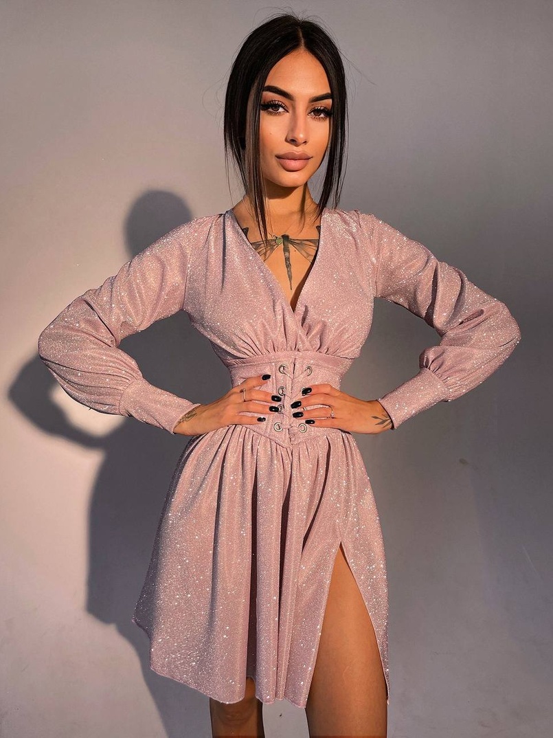 Блискуча сукня з корсетом Блискуча сукня з корсетом | PUSHKA SHOP