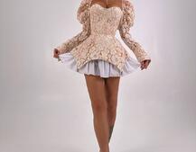 Мереживна сукня з чашечками  Мереживна сукня з чашечками  | PUSHKA SHOP