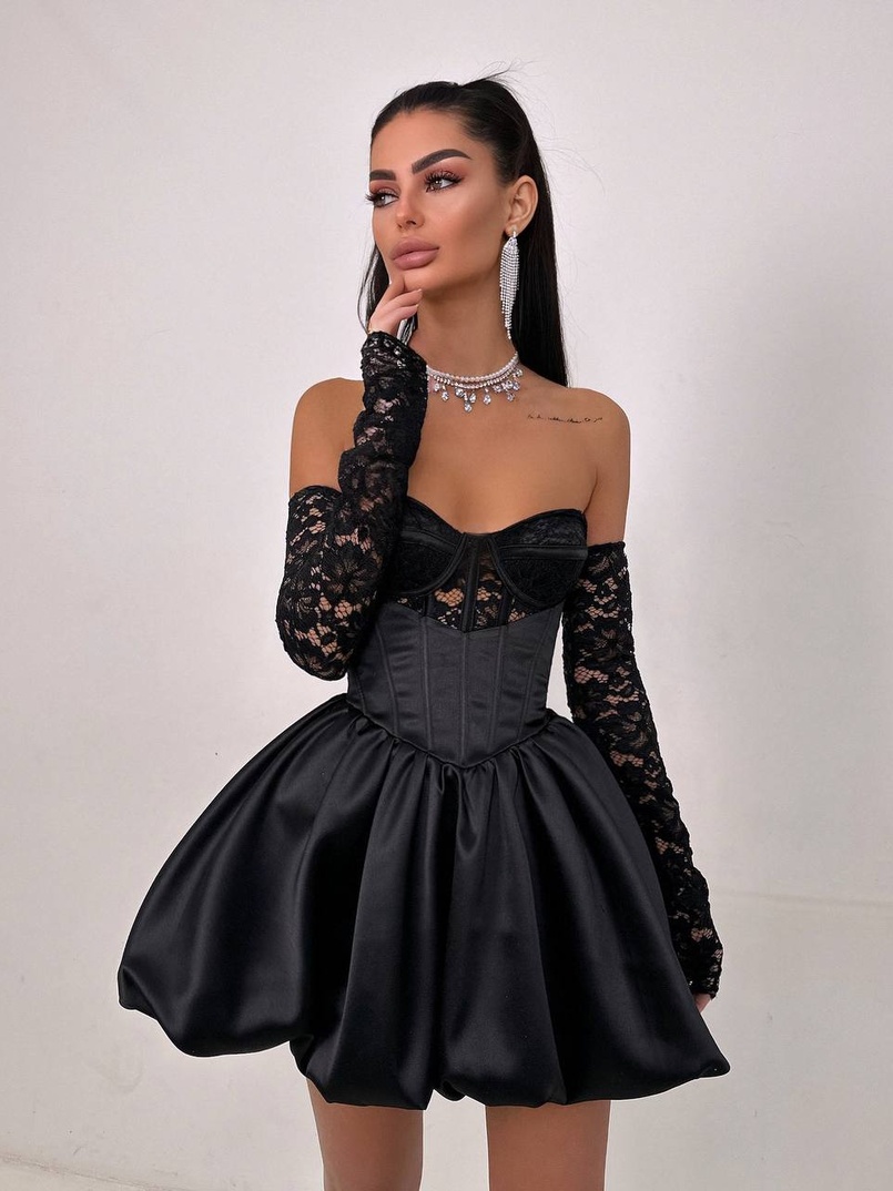 Комплект: мереживний корсет бюстьє + корсетна спідниця Комплект: мереживний корсет бюстьє + корсетна спідниця | PUSHKA SHOP