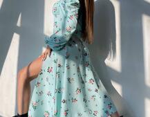 Сукня міді з квітковим принтом  Сукня міді з квітковим принтом  | PUSHKA SHOP