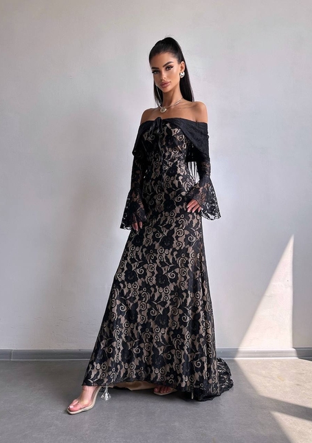 Мереживна сукня максі   Мереживна сукня максі   | PUSHKA SHOP