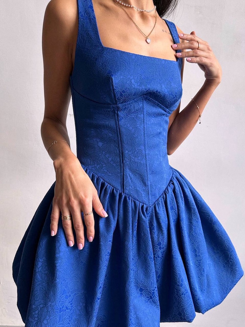 Корсетна сукня с пишною спідницею-балоном Корсетна сукня с пишною спідницею-балоном | PUSHKA SHOP