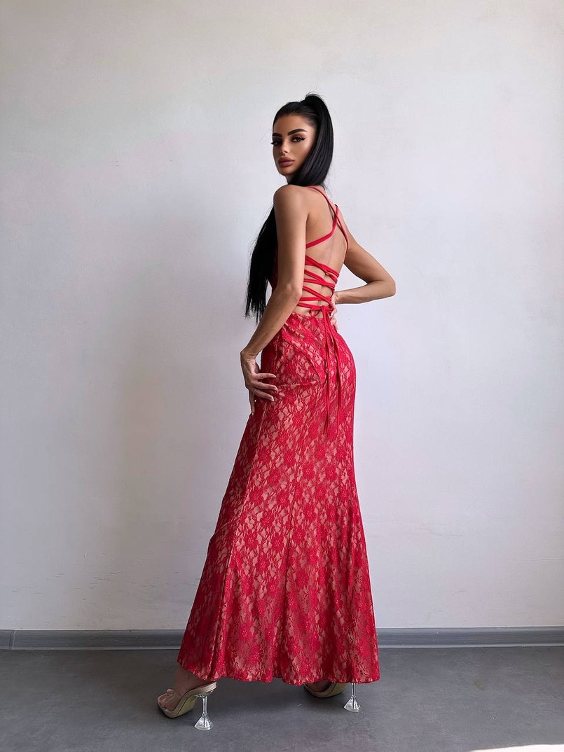 Мереживна сукня максі   Мереживна сукня максі   | PUSHKA SHOP