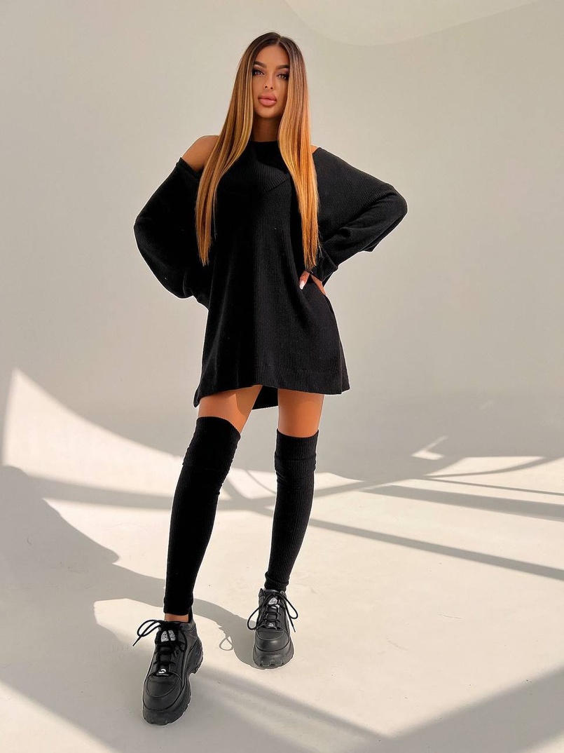 Трикотажна сукня-двійка + гетри  | PUSHKA SHOP