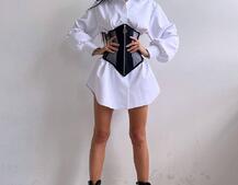 Приталена сорочка + корсет з блискавкою Приталена сорочка + корсет з блискавкою | PUSHKA SHOP