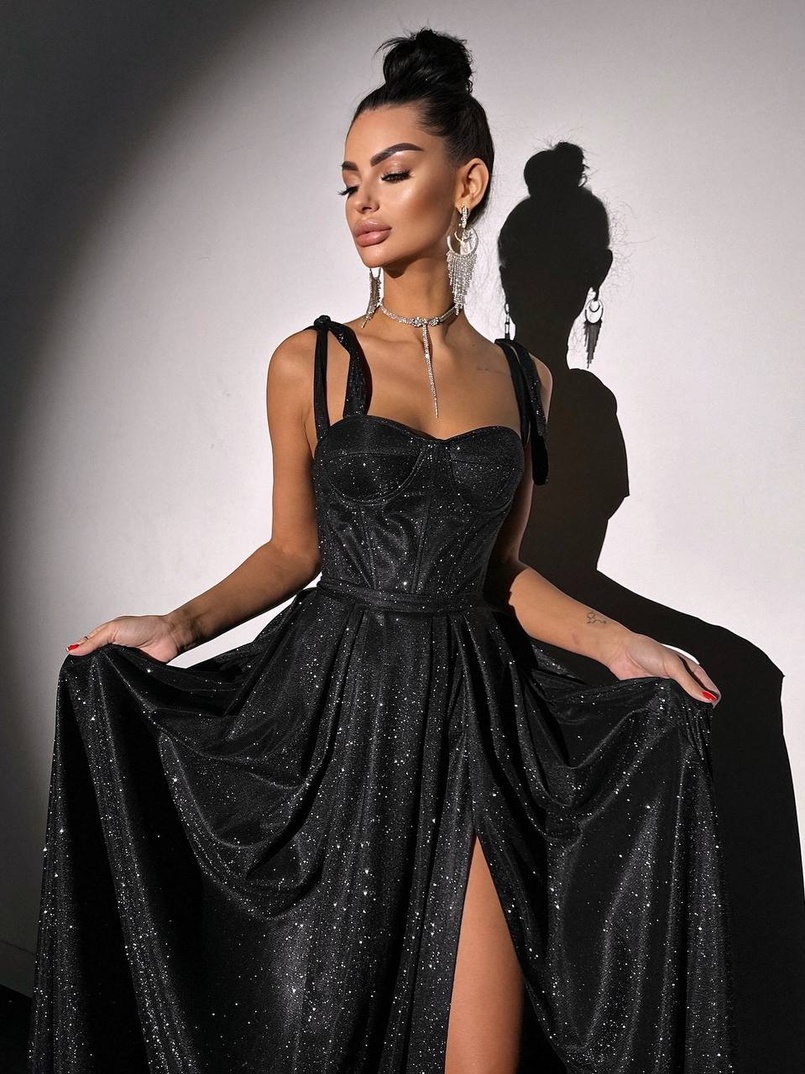 ✨Блискуча сукня максі з чашечками ✨ | PUSHKA SHOP