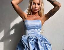 Комплект: корсет з  + спідниця декорована трояндами  Комплект: корсет з  + спідниця декорована трояндами  | PUSHKA SHOP