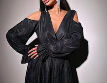 Сяюча сукня максі | PUSHKA SHOP