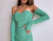 Трикотажна сукня міді  з чашечками  Трикотажна сукня міді  з чашечками  | PUSHKA SHOP