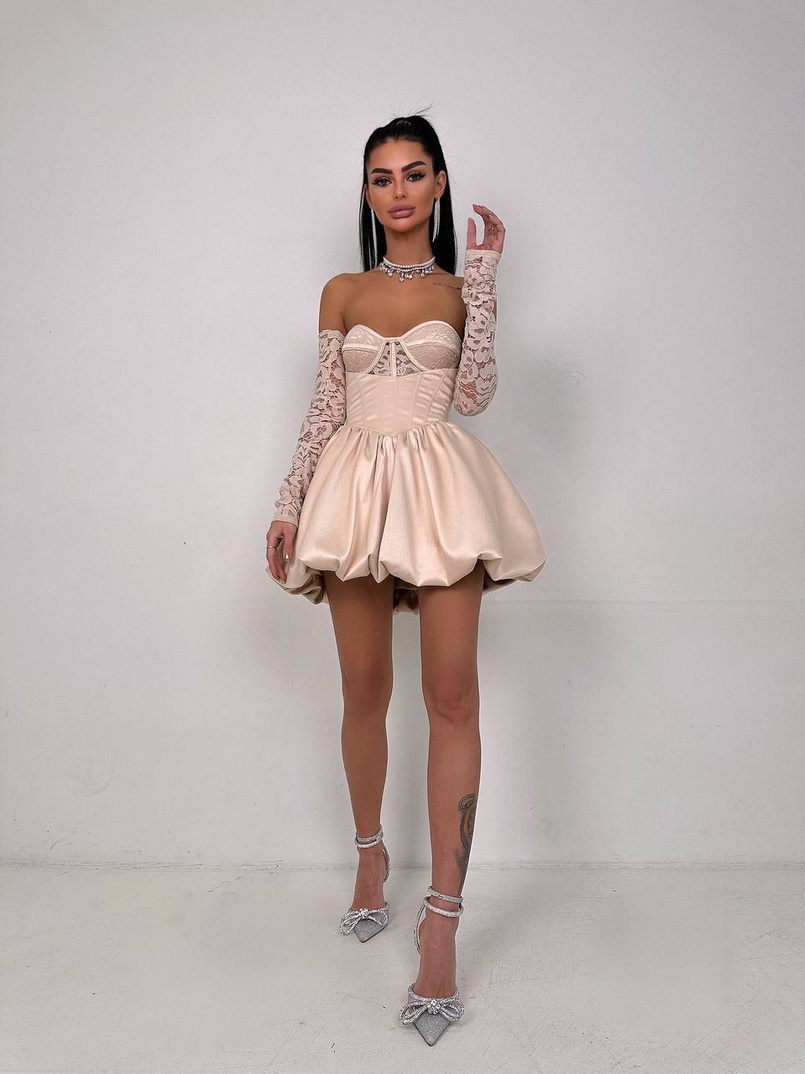 Комплект: мереживний корсет бюстьє + корсетна спідниця Комплект: мереживний корсет бюстьє + корсетна спідниця | PUSHKA SHOP