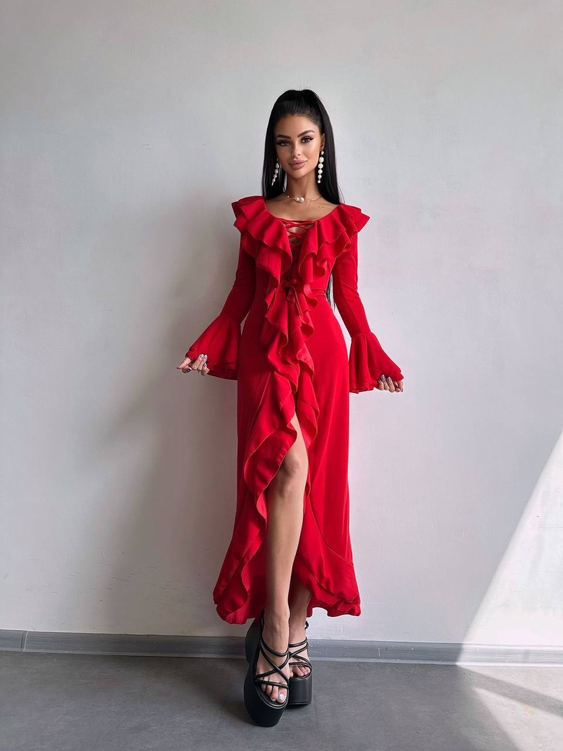 Сукня з воланами  Сукня з воланами  | PUSHKA SHOP