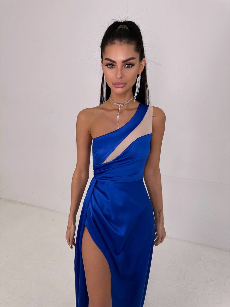 Атласна сукня максі  | PUSHKA SHOP