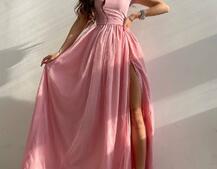 Платье-макси из сетки   с блестками  Платье-макси из сетки   с блестками  | PUSHKA SHOP