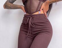 Трикотажный комплект: корсетный топ на косточках + леггинсы Трикотажный комплект: корсетный топ на косточках + леггинсы | PUSHKA SHOP