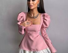 Сукня з об'ємними рукавами + спідниця з воланами | PUSHKA SHOP