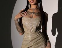 Сяючий комплект: корсет + спідниця   | PUSHKA SHOP