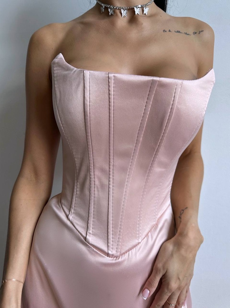 Корсетна сукня міді  | PUSHKA SHOP