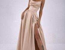 Атласний комплект: корсет + спідниця максі  | PUSHKA SHOP