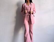 Костюм: піджак на підкладці, штани кльош+ жилет  Костюм: піджак на підкладці, штани кльош+ жилет  | PUSHKA SHOP