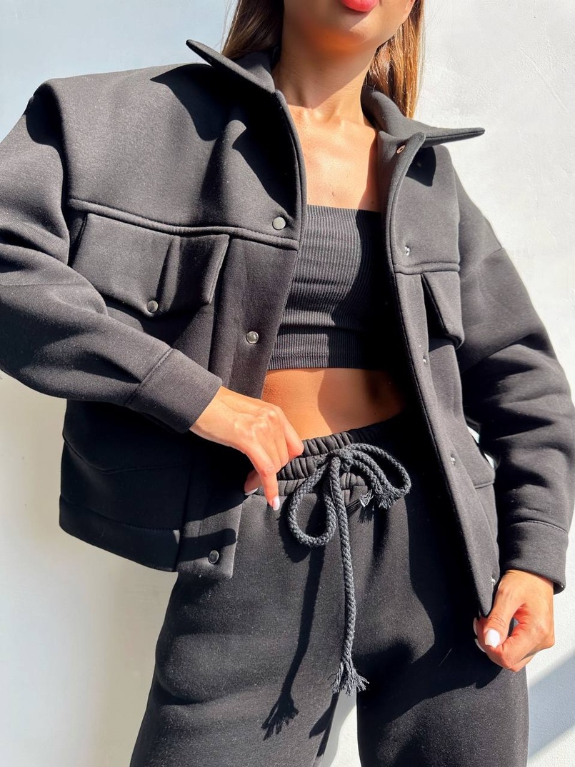 Комплект: тепла сорочка на кнопках + джоггери | PUSHKA SHOP