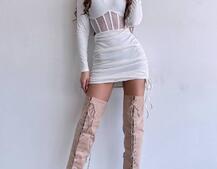 Сукня-міні  з елементами корсету  Довжину спідниці можна регулювати  Сукня-міні  з елементами корсету  Довжину спідниці можна регулювати  | PUSHKA SHOP