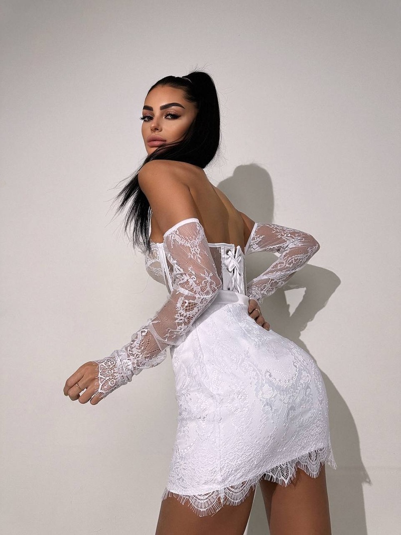 Мереживний комплект: корсет + спідниця   Мереживний комплект: корсет + спідниця   | PUSHKA SHOP