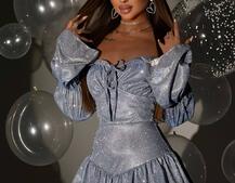 Сукня із пишною спідницею та воланами Сукня із пишною спідницею та воланами | PUSHKA SHOP