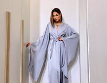 Шовковий халатик із розкльошеними рукавами Шовковий халатик із розкльошеними рукавами | PUSHKA SHOP