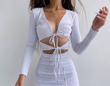 Трикотажна сукня з присбореною спідницею | PUSHKA SHOP