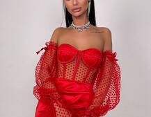 Улюблений комплект в новому виконанні: корсет бюстьє з об’ємними рукавами + спідниця міні | PUSHKA SHOP