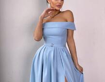 Сукня максі з відкритими плечима  | PUSHKA SHOP