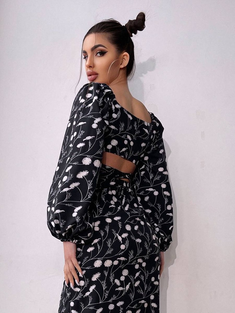 Комплект: топ із зав'язками на талії + спідниця міді з розрізом Комплект: топ із зав'язками на талії + спідниця міді з розрізом | PUSHKA SHOP