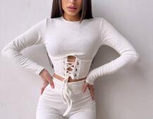 Трикотажний комплект: корсетний топ + легінси Трикотажний комплект: корсетний топ + легінси | PUSHKA SHOP